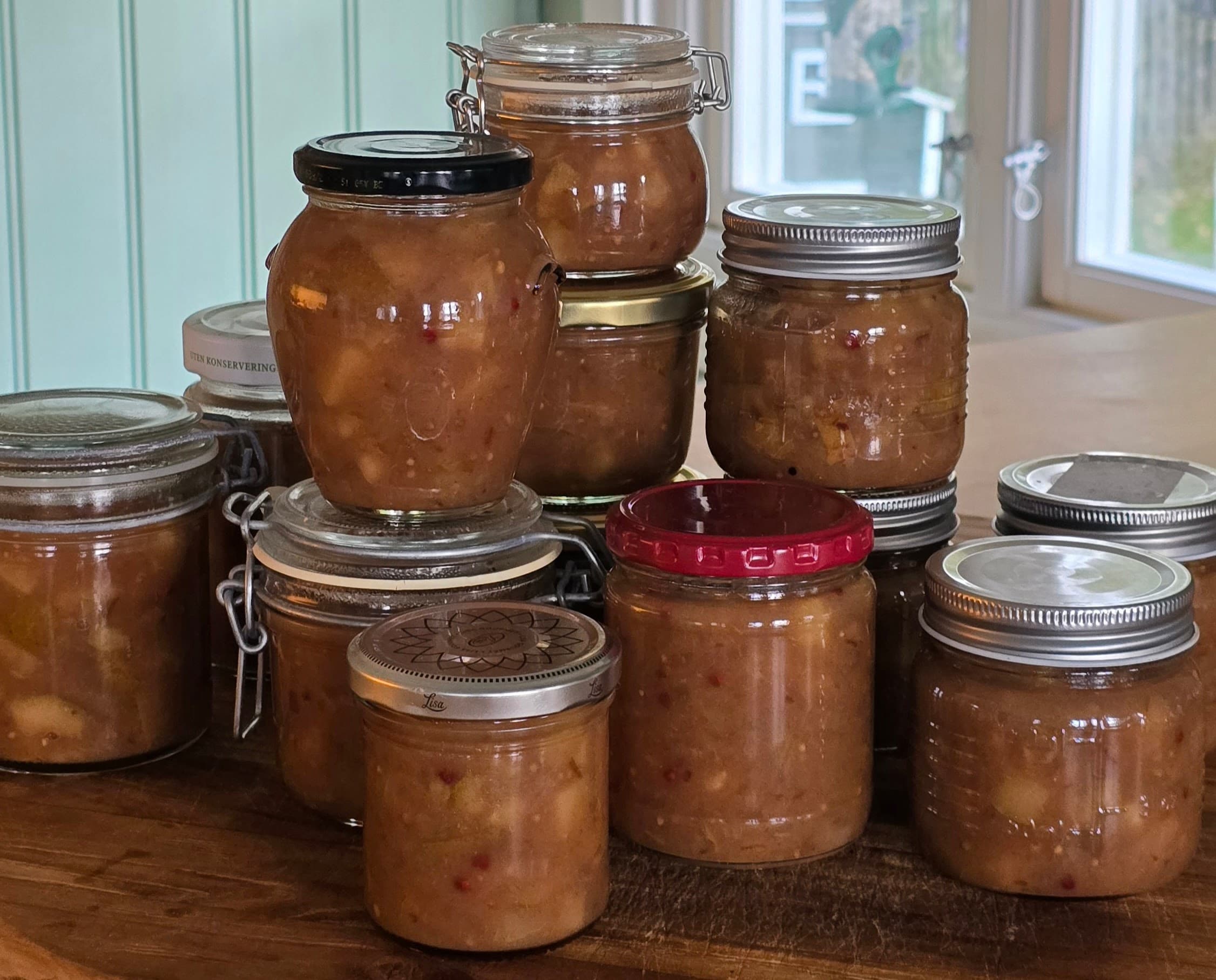Pærechutney som julegaver